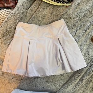 NWOT white pleated athletic skirt